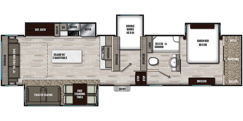 Chaparral 360IBL floor plan