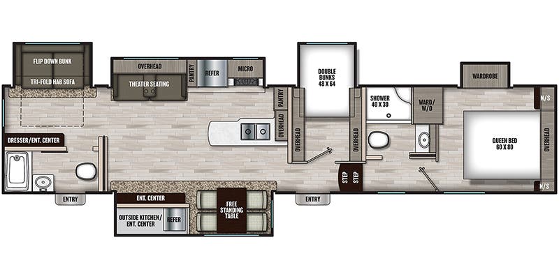 Chaparral 373MBRB floor plan